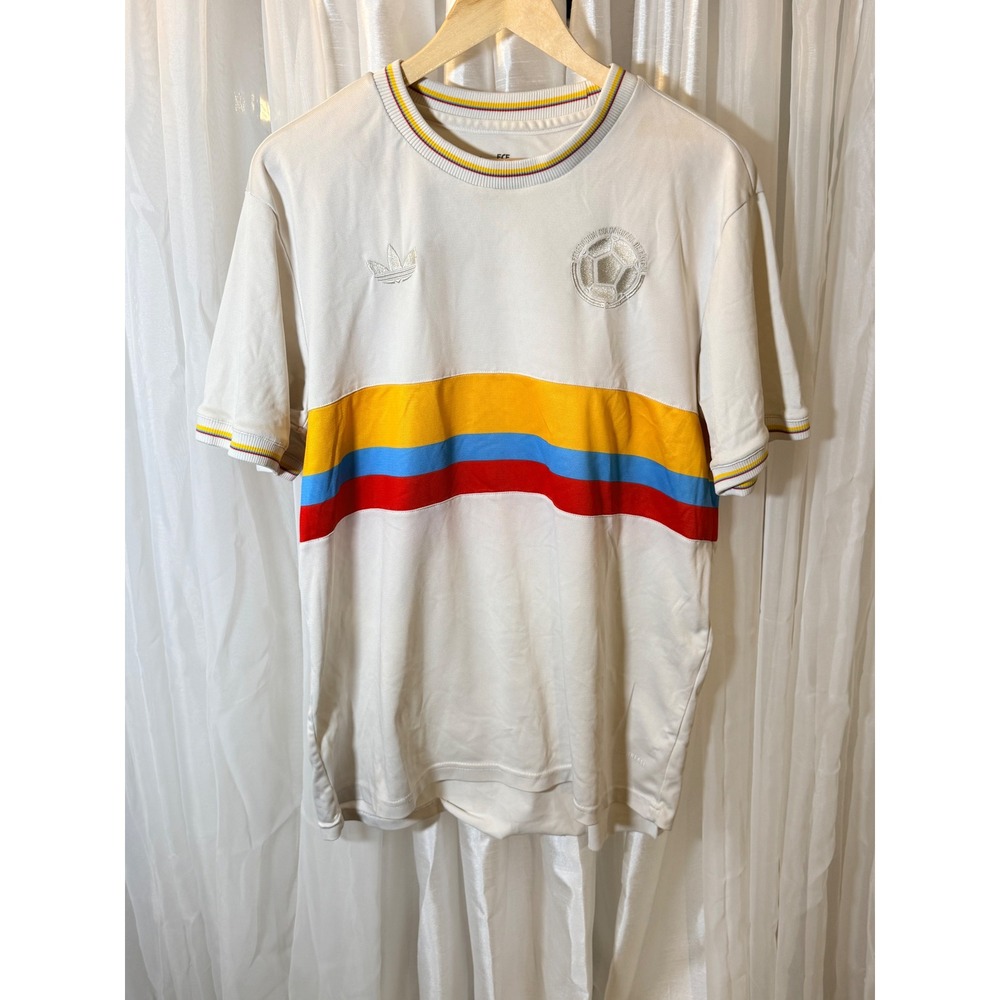 Adidas Colombia FCF 100th Anniversary Jersey Mens 2XL White Centenario T-Shirt